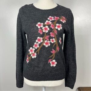 Sundance x Saccharine cherry blossom wool/alpaca blend sweater